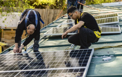 Sistema d'energia solar instal·lat